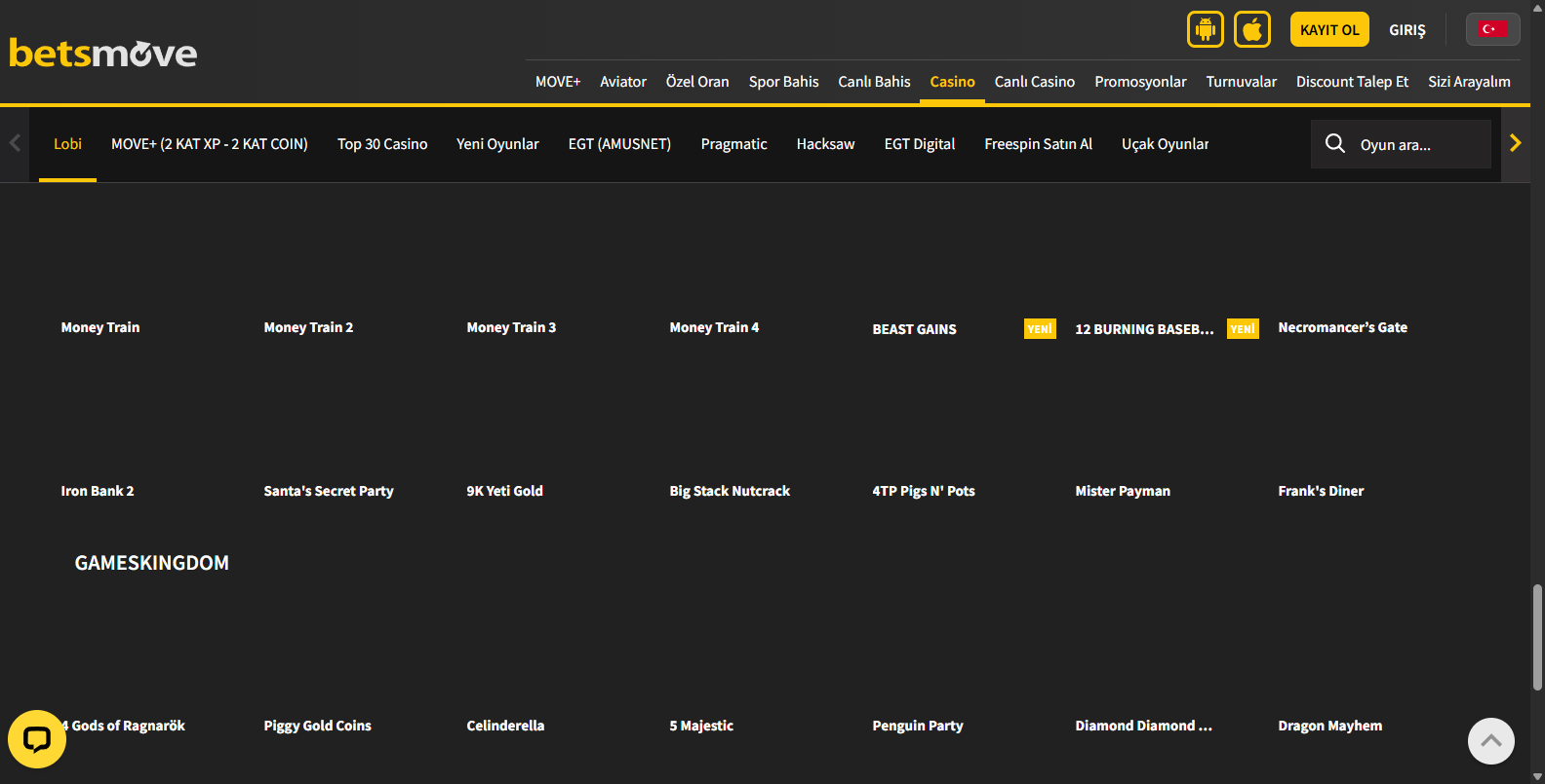Betsmove Türkçe Blackjack